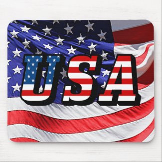 USA - American Flag Mouse Pad