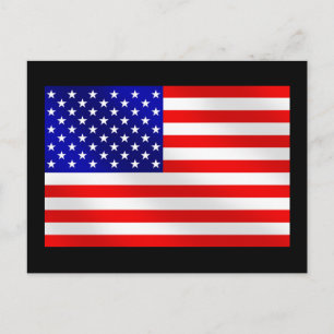 USA American flag of the United States of America Postcard