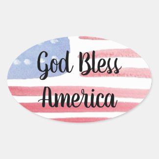 Personalized Amercan Flag Stickers 