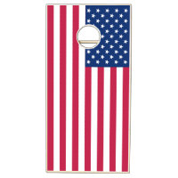 Rustic American Flag Cornhole Game Board, Zazzle