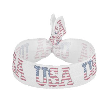 Usa American Flag Patriotic Hair Tie by Classicville at Zazzle