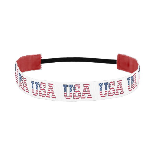 USA American Flag Patriotic Headband (Front)