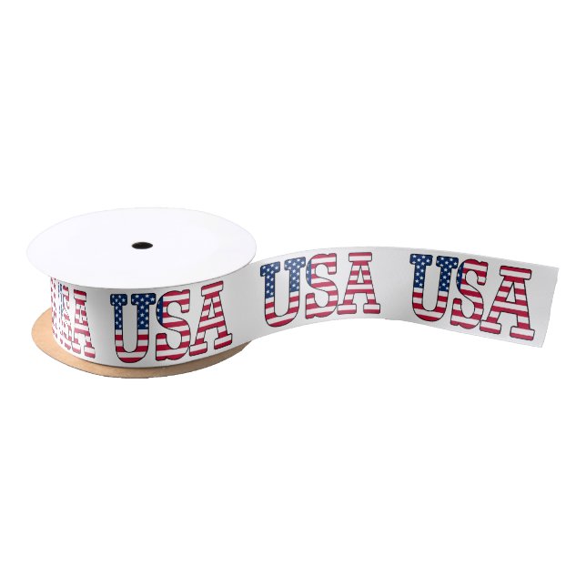 USA American Flag Patriotic Red White Blue Ribbon (Spool)