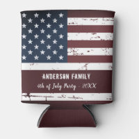 Fourth of July America koozie fits all Slim seltzer cans, regular