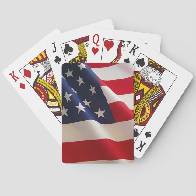 USA American Flag Poker Cards (Back)