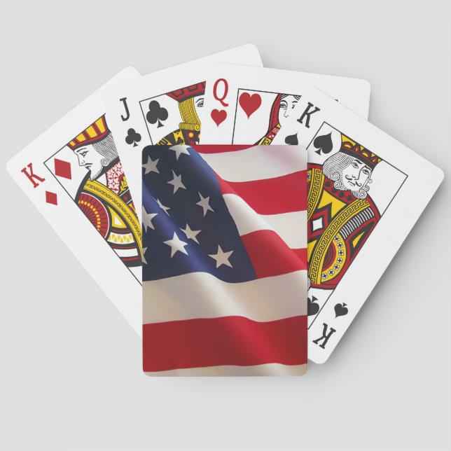 USA American Flag Poker Cards (Back)