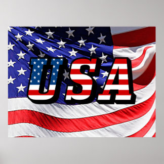 USA - American Flag Poster