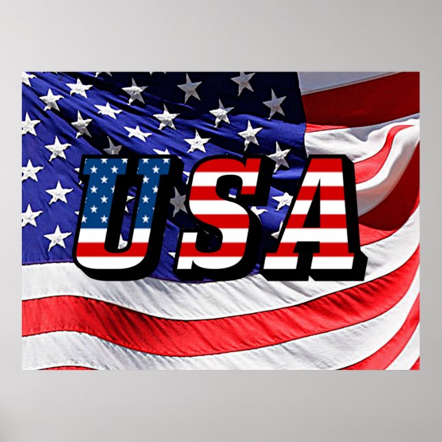 USA - American Flag Poster (Front)