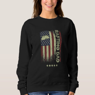 USA American Flag  Rafting Dad  1 Sweatshirt