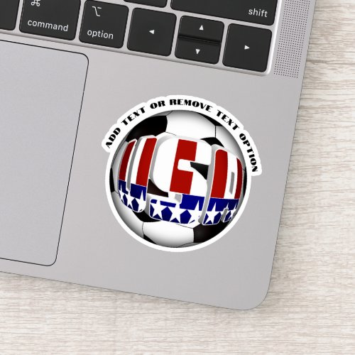 USA American Flag Soccer Ball  Sticker