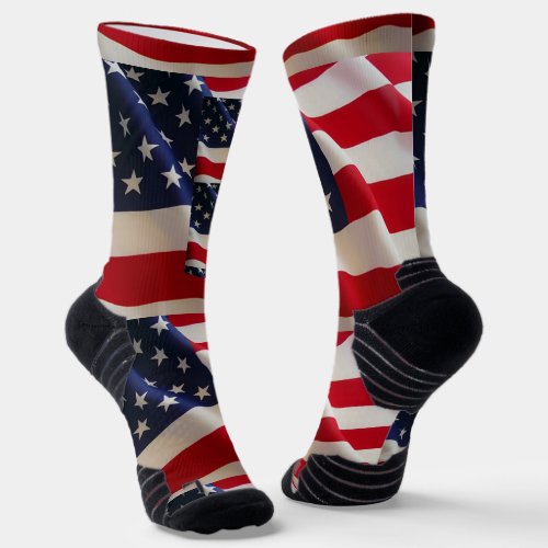 USA American Flag Socks