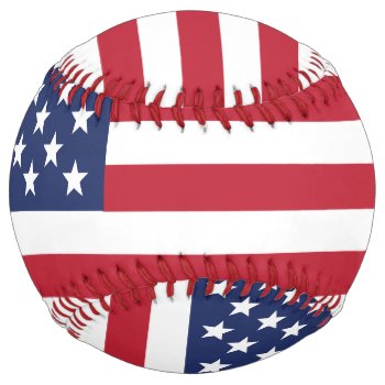 Usa American Flag Softball by UTeezSF at Zazzle