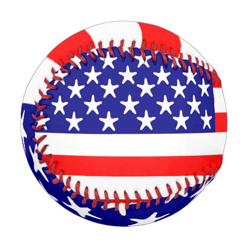 USA American Flag Stars and Stripes Baseball
