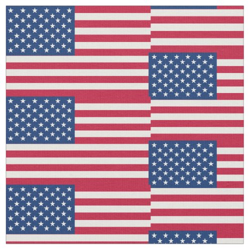 USA American Flag Stars and Stripes Fabric