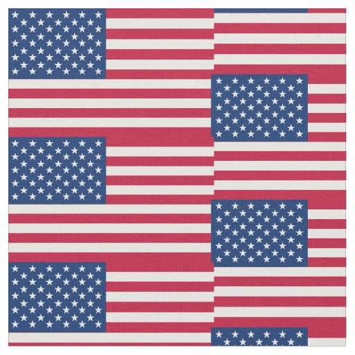 USA American Flag Stars and Stripes Fabric