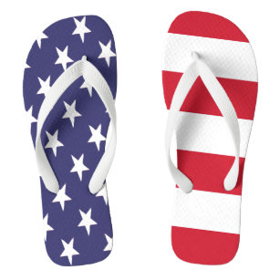 USA American Flag Stars And Stripes Flip Flops