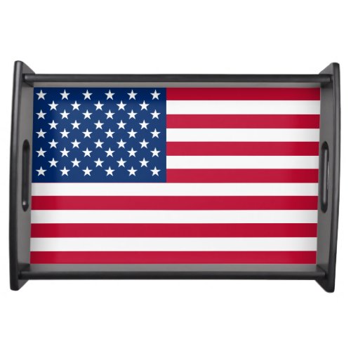 USA American Flag Stars and Stripes Serving Tray