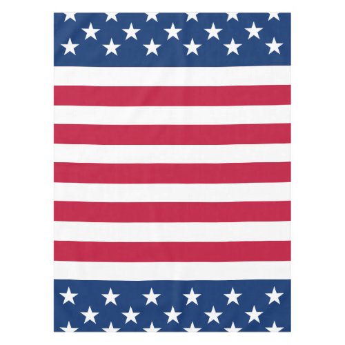 USA American Flag Stars and Stripes Tablecloth