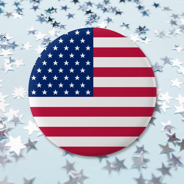 USA American Flag Stars Stripes Patriotic Button (USA American Flag Stars Stripes Patriotic Button)