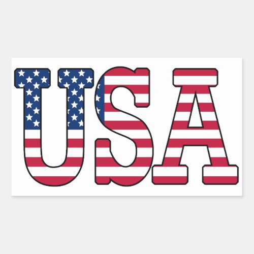 USA American Flag Sticker