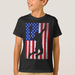 Usa american flag tennis for men women T-Shirt