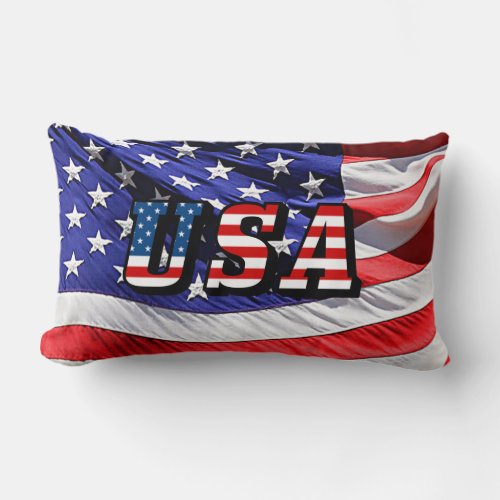 USA _ American Flag Throw Pillow