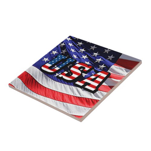 USA _ American Flag Tile