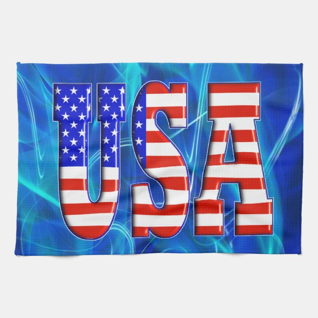 USA AMERICAN FLAG TOWEL (Horizontal)