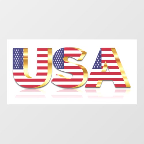 USA _ American Flag Wall Decal _ Patriotic