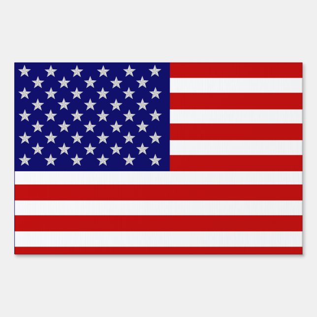 USA American Flag Yard Sign (Front)