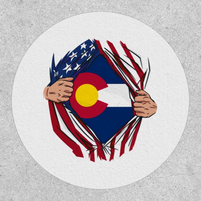 USA American Grown Colorado Flag Patch (Front)
