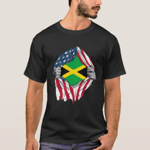 USA American Grown Jamaican Roots T-Shirt