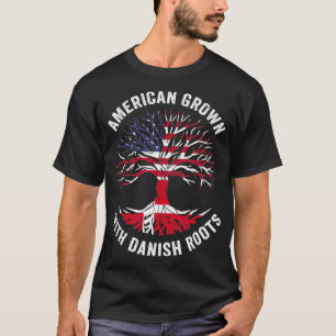 USA American Grown With Danish Roots Denmark T-Shirt