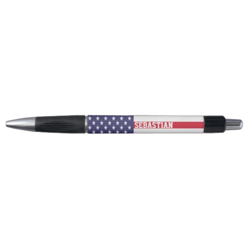 USA American Personalized Patriotic Flag Pen