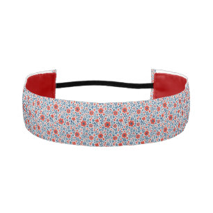 USA/American themed floral pattern Athletic Headband
