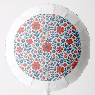 USA/American themed floral pattern Balloon