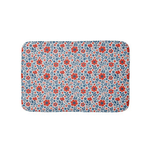 USA/American themed floral pattern Bath Mat