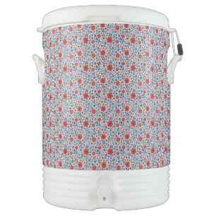 USA/American themed floral pattern Beverage Cooler