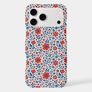USA/American themed floral pattern iPhone 17 Pro Max Case