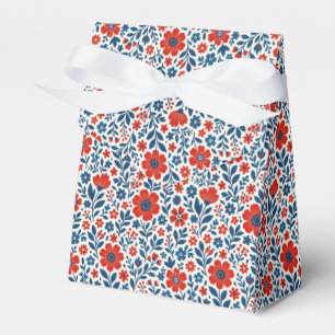 USA/American themed floral pattern Favor Boxes