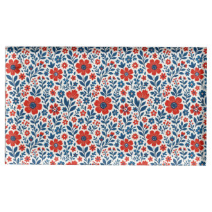 USA/American themed floral pattern Place Card Holder