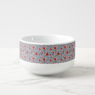 USA/American themed floral pattern Soup Mug