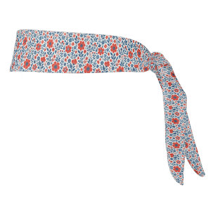 USA/American themed floral pattern Tie Headband