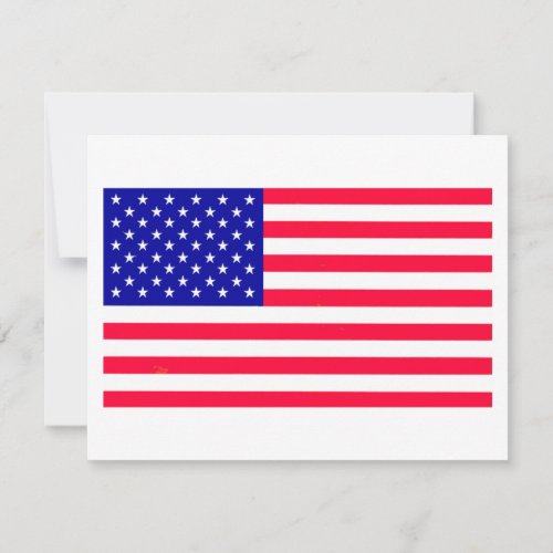 USA American US Flag Flat Note Cards