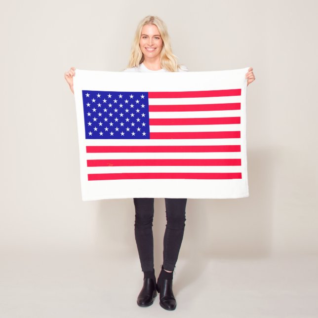 USA American US Flag Fleece Blankets (In Situ)