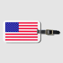 USA American US Flag Luggage Tags