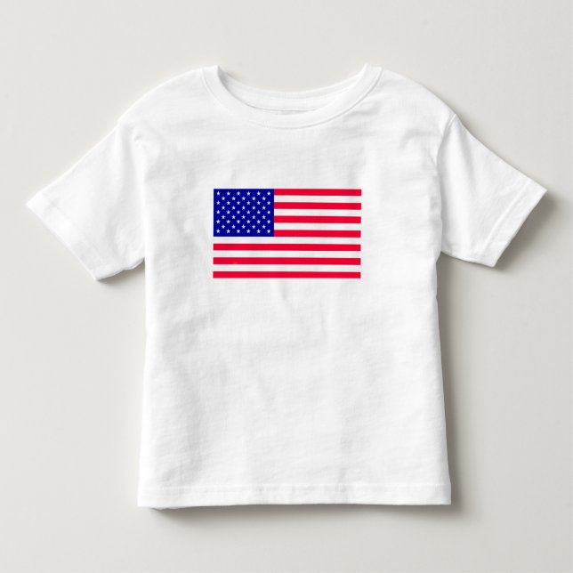 USA American US Flag Toddler Tshirts Clothing (Front)