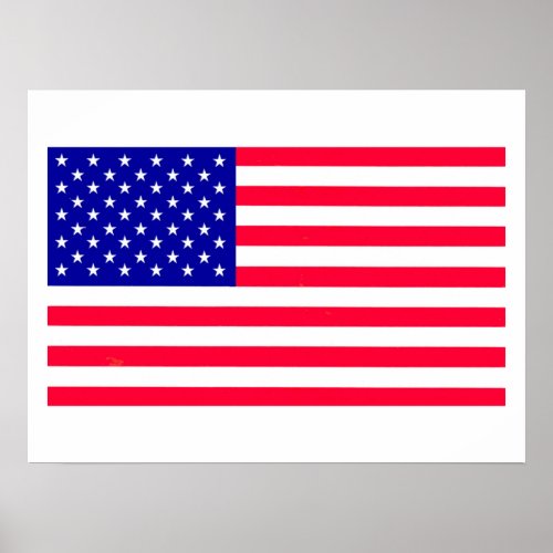 USA American US Flag Value Poster Paper Matte
