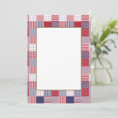 USA Americana Patchwork Red White & Blue (Standing Front)