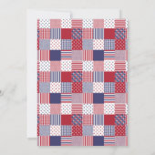 USA Americana Patchwork Red White & Blue (Back)